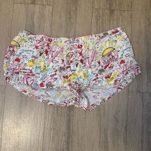 PINK Victoria’s Secret Vintage Colorful Graphic Print Sleep Shorts